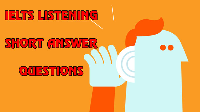 short answers questions in ielts listening