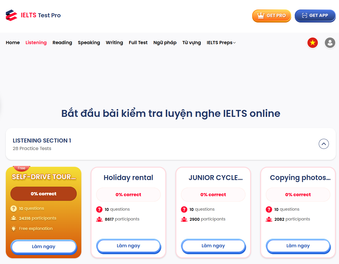 mẹo làm listening ielts Luyện thi IELTS Listening cùng IELTS Test Pro