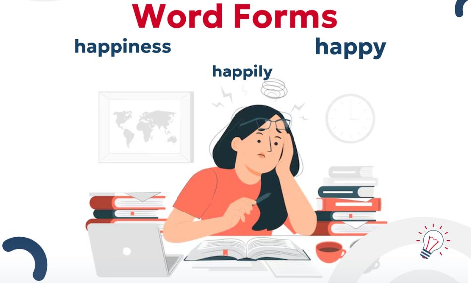 Transforming word forms shows grammar control and boosts your lexical resource in writing.