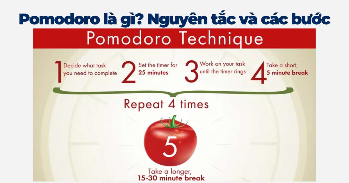 Pomodoro là gì? Nguyên tắc và các bước cơ bản
