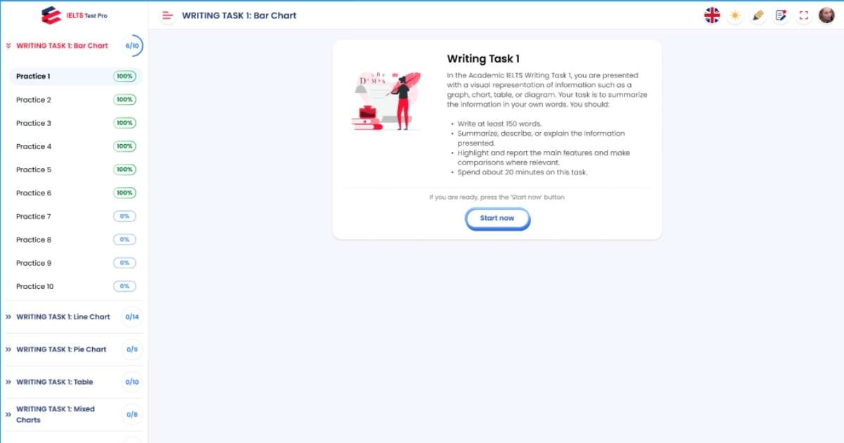 How to Self-Study IELTS Writing AI on IELTS Test Pro