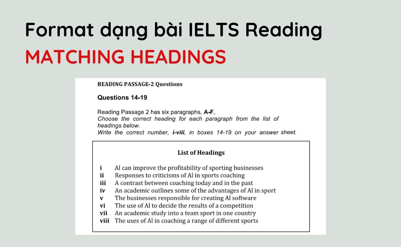 Matching headings là gì?