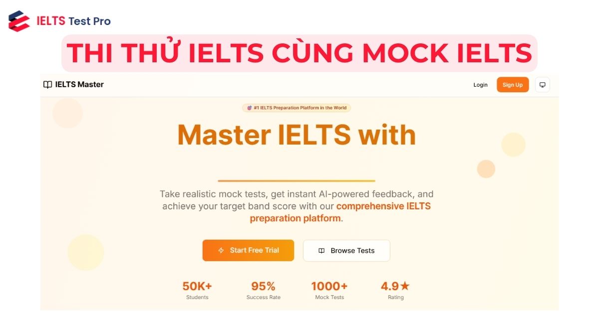 Thi thử IELTS Online miễn phí - MockIELTS