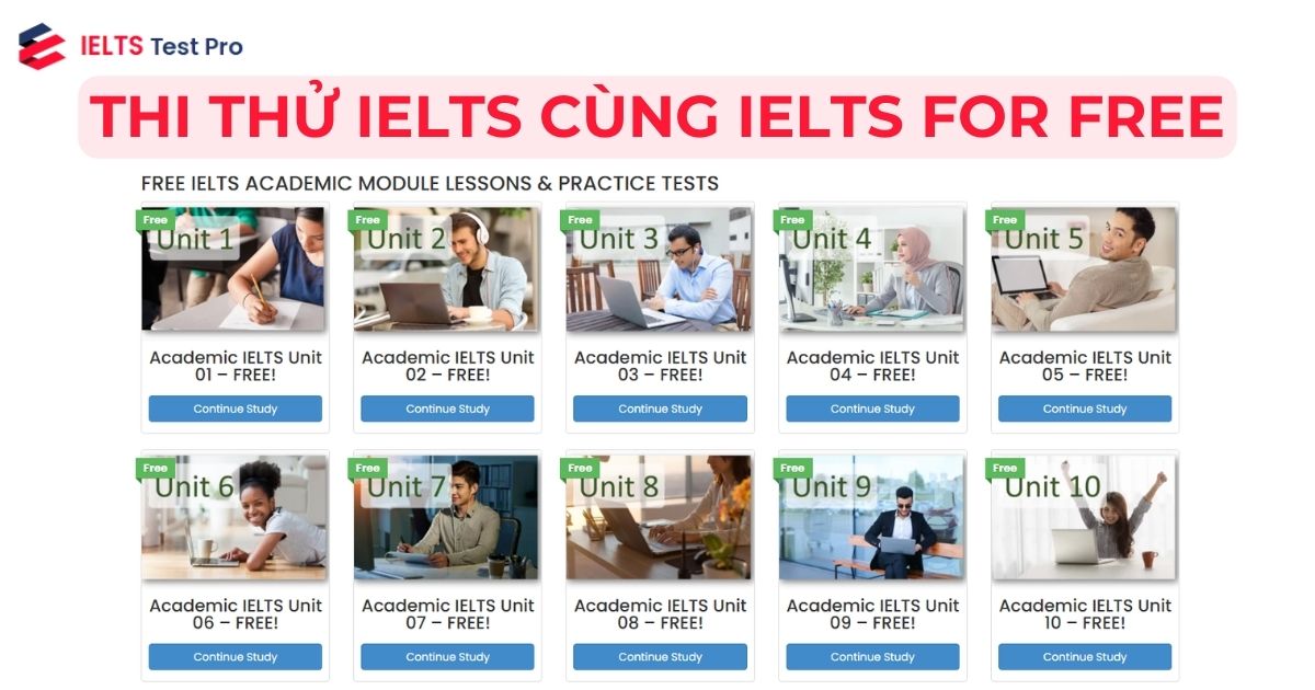 Thi thử IELTS Online miễn phí - IELTS For Free