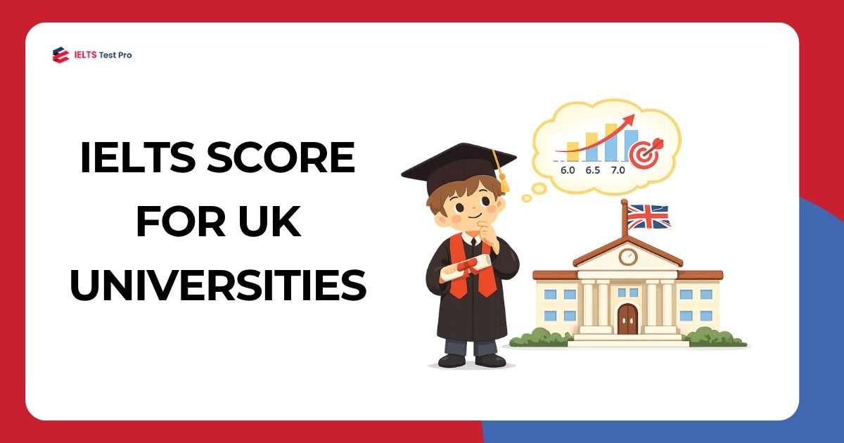 IELTS score requirements for UK universities