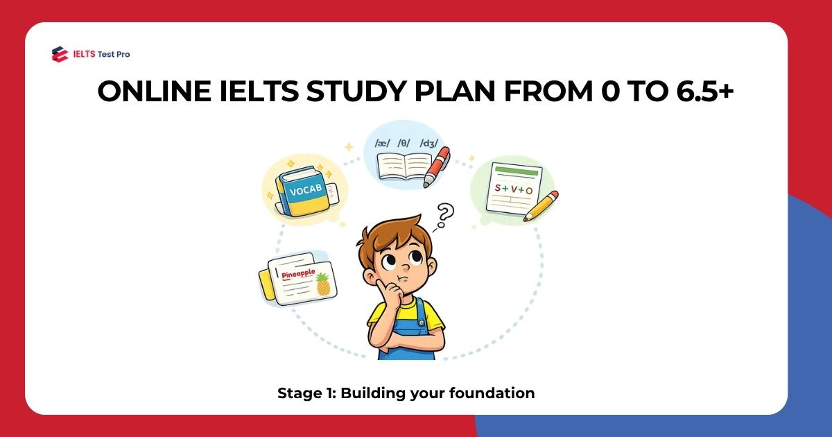 IELTS study plan for beginners Stage 1: Building your foundation