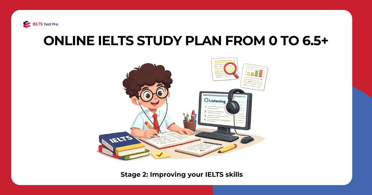 IELTS study plan for beginners Stage 2: Improving your IELTS skills
