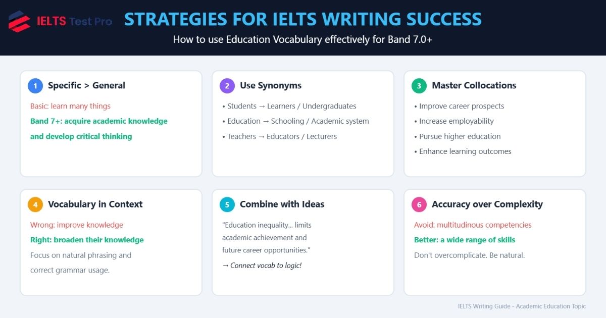 How to Use Education Vocabulary in IELTS Writing