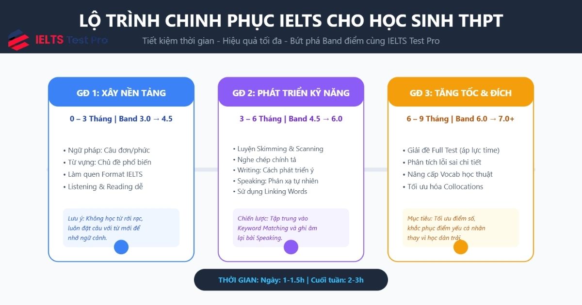 Lộ trình học IELTS cho học sinh THPT