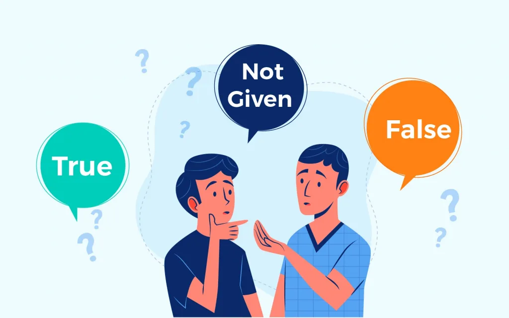 phân biệt false và not given